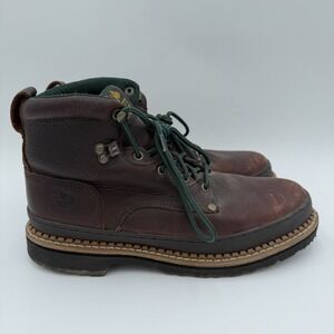 Georgia Giant 6" Work Boots G6274 Brown Durable Leather Mens 11 Lace Up